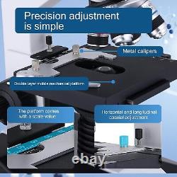 Microscope trinoculaire composé 40X-5000X de grossissement, de qualité recherche professionnelle