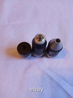 Nikon 4/0.1 160/-, 40/0.65 160/0.17, 10/0.25 160/-, Lentille d'objectif de microscope