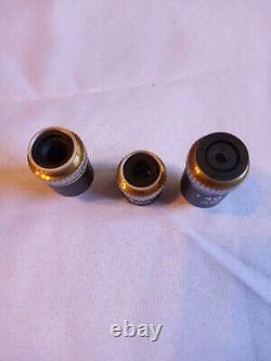 Nikon 4/0.1 160/-, 40/0.65 160/0.17, 10/0.25 160/-, Lentille d'objectif de microscope