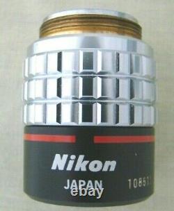 Nikon Japan Plan 4x/0.13 160/- Microscope Objectif Lens Brand New