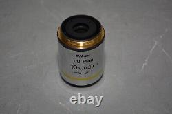 Nikon LU Plan 10x/0.30 Objectif de Microscope Lentille #X2186