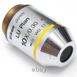 Nikon Lu Plan 10x/0.30 Epi Microscope Objectif Infiniité Corrigée 17,3mm