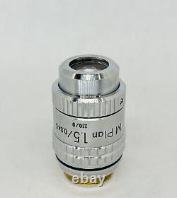 Nikon M Plan 1.5x/0.045 Lentille Objectif Microscope De Faible Puissance 210mm (fil Mrs)