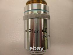 Nikon M Plan 40x 210/0 0.55 Lwd Microscope Objectif Objectif Rms