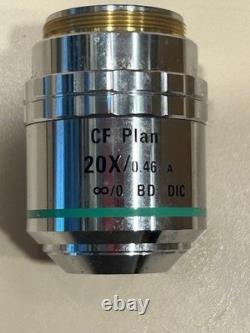Nikon Microscope CF Plan 20x/0.46 BD WD 3.1 Objectif