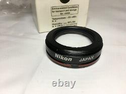 Nikon Microscope Objectif Achro 0.5x P-achro 0.5 Mnh43050 Pour Smz800 Smz1000