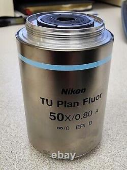 Nikon Microscope Tu Plan Fluor 50x/0,8 Opn25 Epi D Objectif Objectif Mue42500