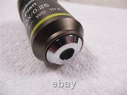 Nikon Plan 10x/0.25 WD 10.5 Lentille d'objectif de microscope pour Eclipse 50i