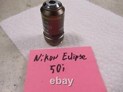 Nikon Plan 10x/0.25 WD 10.5 Lentille d'objectif de microscope pour Eclipse 50i