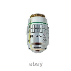 Nikon Plan Apo 20x / 0.75 160 / 0.17 Objectif de microscope 120172 Fabriqué au Japon