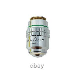 Nikon Plan Apo 20x / 0.75 160 / 0.17 Objectif de microscope 120172 Fabriqué au Japon