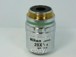 Nikon Plan Cf 20x 0,4 11,0 Epi Elwd Objectif Microscope Lentille