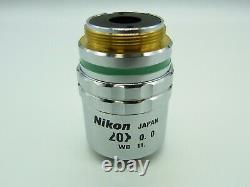 Nikon Plan Fc 20x 0,4 11,0 Epi Elwd Microscope Objectif Lentille