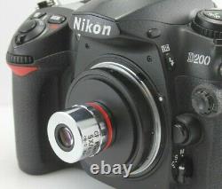Nikon Plan Fc 5x/0.13 / 0 Epi Microscope Objectif Wd 22,5mm & Adaptateur Corps