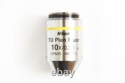 Nikon TU Plan Fluor 10x / 0.30 A? /0 EPI OFN25 WD17.5 Objectif de microscope