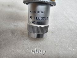 OBJECTIF DE MICROSCOPE LEICA PL FLUOTAR 100x/0.75, 100036
