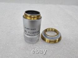 OBJECTIF DE MICROSCOPE LEICA PL FLUOTAR 100x/0.75, 100036