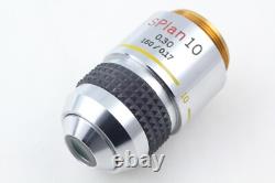 OBJECTIF MICROSCOPE Olympus SPlan 10x 0.30 160/0.17 EN ÉTAT NEUF du JAPON