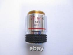 OLYMPUS SPlan s plan 4x Lentille d'objectif de microscope 0.13 160/0