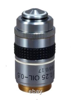 OMAX Condenseur à huile avancé Darkfield 100X avec objectif à iris pour microscopes