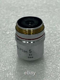Objectif Nikon Microscope Objectif Objectif 429215 Plan Bd 5 0,1 210/0 Utilisé