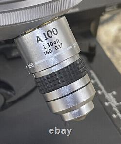 Objectif OLYMPUS A100 1.30 à immersion dans l'huile 160/0.17 pour microscope CH CHBS