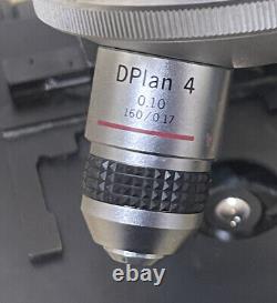'Objectif OLYMPUS DPlan 4 0.10 160/0.17 pour microscope CH CHBS BH2'