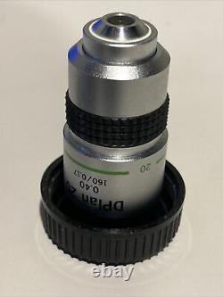 Objectif Olympus Microscope Objectif Dplan 20 0,40 160 / 0,17