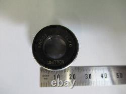 Objectif Unitron Japon 1x + Lentille Iris Microscope Partie Comme Illustré Q7-a-45