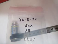 Objectif Wild Swiss Phase 50x Lentille Ph Fluotar Microscope Partie Optique Y6-b-32