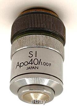 Objectif à immersion en silicone pour microscope Olympus SI Apo40/1.00F avec iris