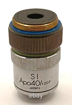 Objectif à immersion en silicone pour microscope Olympus SI Apo40/1.00F avec iris