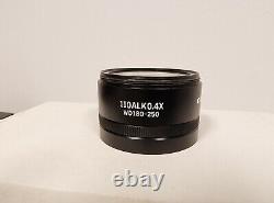 Objectif auxiliaire de microscope stéréo Olympus 110ALK0.4X WD180-250 d'occasion