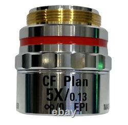 Objectif de Microscope Nikon CF Plan 5X/0.13 Inutilisé, /0 avec étui EPI