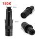 Objectif De Microscope 130x180x, Lentille Zoom Ajustable 180 Multiples, Accessoires.
