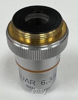 Objectif de microscope Carl Zeiss Neofluar 6,3/0,20 160/ en étui 6.3/0.20 160/