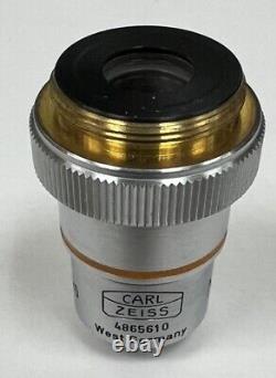 Objectif de microscope Carl Zeiss Neofluar 6,3/0,20 160/ en étui 6.3/0.20 160/