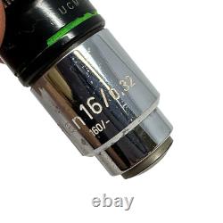 Objectif de microscope Carl Zeiss Plan 16/0.32 160/- Lentille d'objectif 4170411 Fabriqué en Allemagne