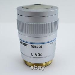 Objectif de microscope LEICA HCX PL FLUOTAR L 40x/0.60 CORR XT INFIN/0-2/C 506208