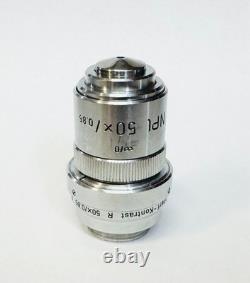Objectif de microscope Leitz NPL 50X Nomarski ICR polarisant DIC Kontrast