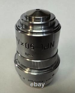 Objectif de microscope Leitz NPL 50X Nomarski ICR polarisant DIC Kontrast