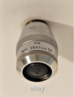 Objectif de microscope Leitz NPL DF 20X/0.35 à champ sombre