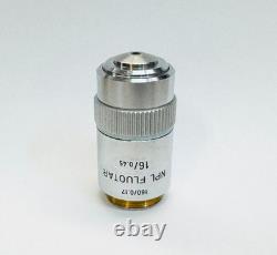 Objectif de microscope Leitz NPL Fluotar 16X/0,45 160 mm