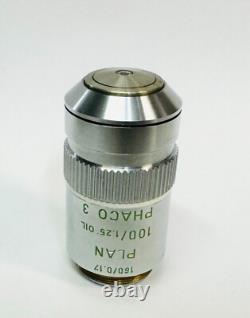 Objectif de microscope Leitz Plan 100X Phaco 3 Phase Contrast 160mm (519860)