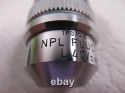 Objectif de microscope Leitz Wetzlar 519899 NPL Fluotar L 40x 0,60