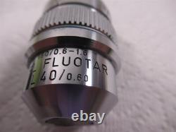 Objectif de microscope Leitz Wetzlar 519899 NPL Fluotar L 40x 0,60