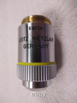 Objectif de microscope Leitz Wetzlar 519-760 EF 10X 0,25 Jaune