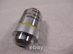 Objectif de microscope Leitz Wetzlar 519-760 EF 10X 0,25 Jaune