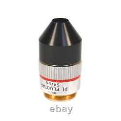 Objectif de microscope Leitz Wetzlar 567008 PL Fluotar 5X/0.12 Allemagne