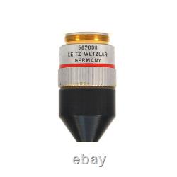 Objectif de microscope Leitz Wetzlar 567008 PL Fluotar 5X/0.12 Allemagne